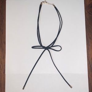 (Will bundle) Black suede choker necklace